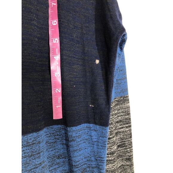 Rag & Bone Bowery Sweater Dress Long Sleeve Turtleneck Colorblock Striped Large - Picture 5 of 9